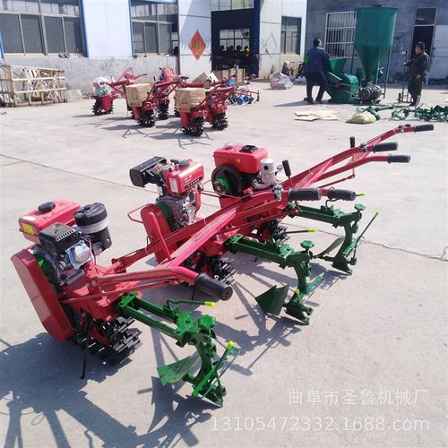 小型家用单履带趟地机 柴油家用果园开沟施肥机犁地机 耕地机