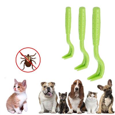 极速Flea Remover Hook Tick Removal Tweezer Ticks Pull Pet Ca