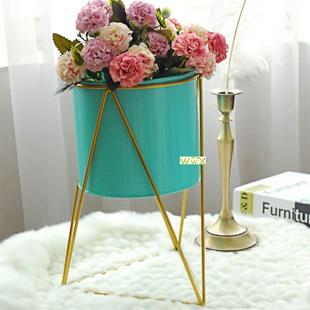 Iron Plant Vase Stand Planter Holder Garden Balcony Decor