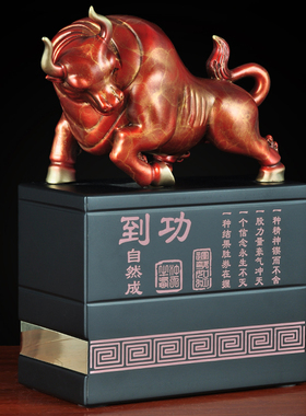 特大号全铜牛摆件招财牛生肖牛家居客厅办公室桌装饰定制商务礼品