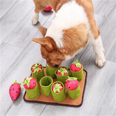极速Interactive Dog Snuffle Mat Puzzle Foraging Training Slo