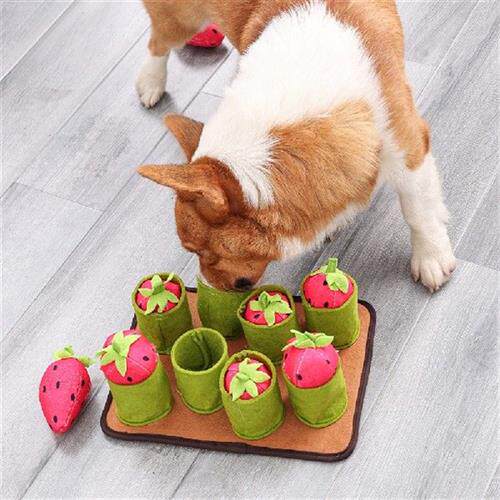 极速Interactive Dog Snuffle Mat Puzzle Foraging Training Slo