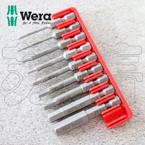 好货德国Wera维拉 840/4 Z系列内六角批头 特种合金刚 高强度全长