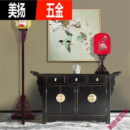 落地古典落地灯禅意实木中式仿古客厅床头复古立式宫灯路引灯笼罩