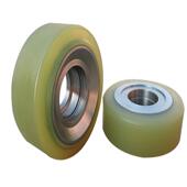 机械承重包胶轮刹车尼龙脚轮注塑机加工包胶轮聚氨酯塑料轮子