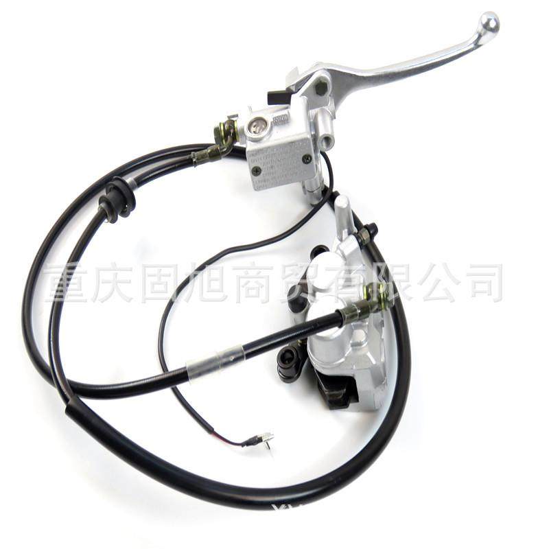 越野摩托车前碟刹总成倒置减震制动器卡钳油泵CQR150250通用刹车