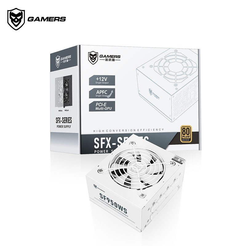 白色sfx750W电源额定全模组itx迷你650W静音台P式机电脑小机箱550