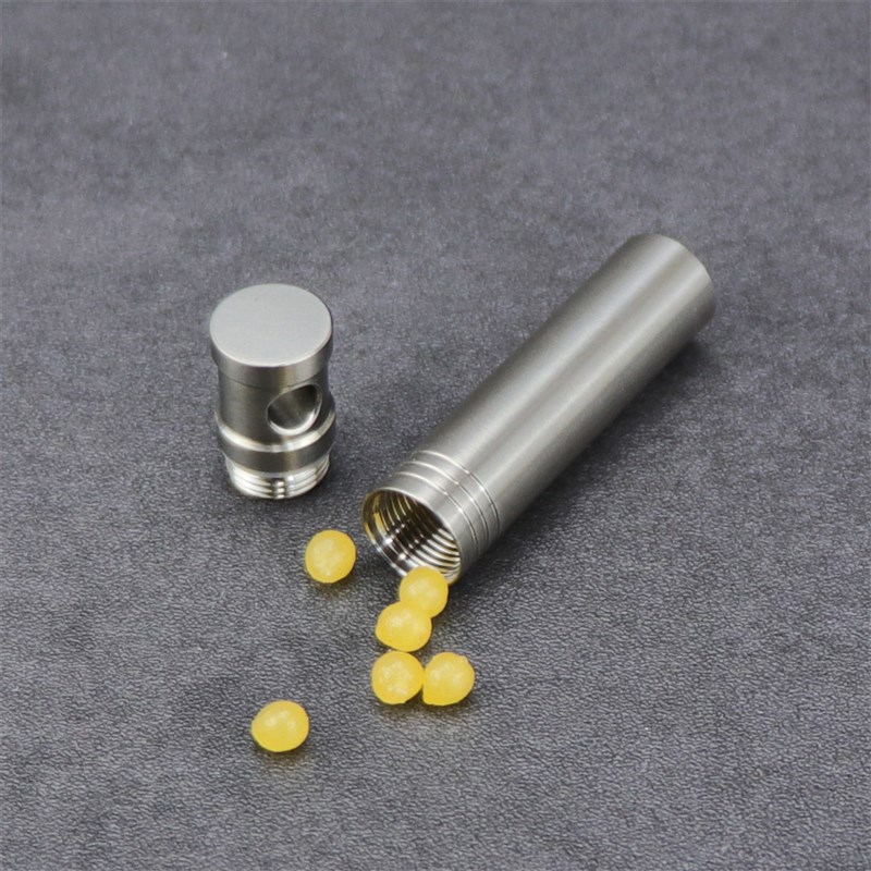 简约纯钛金属防摔小药盒迷你便携随身创意小药瓶S密封防水收纳仓