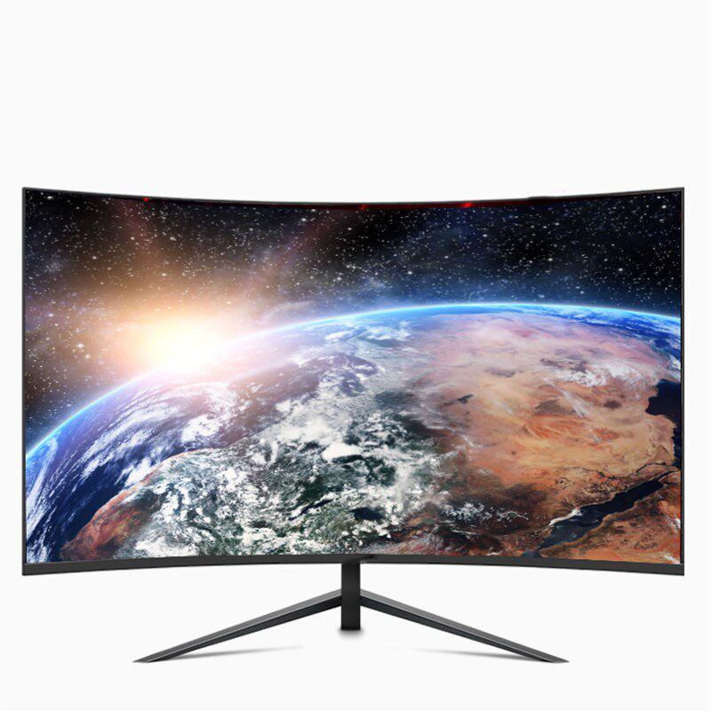 全新32寸电脑显示器22/24/27寸无边框曲面屏高清监控办公家用屏幕