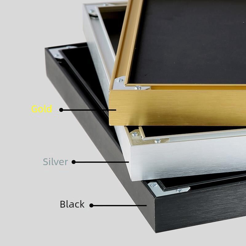 定制十字绣裱框边框自装金属画框钻石画外框带玻璃铝合金框架挂墙