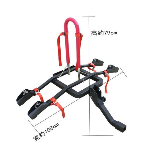 汽车后挂自行车架子SUV拖车方口单车架车载摩托车架车尾架后挂式