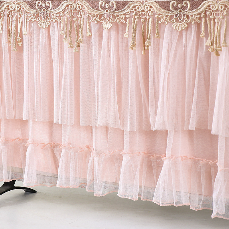 婚庆红色开c机不取液晶电视套55平面曲面防尘罩65挂式50寸蕾丝盖