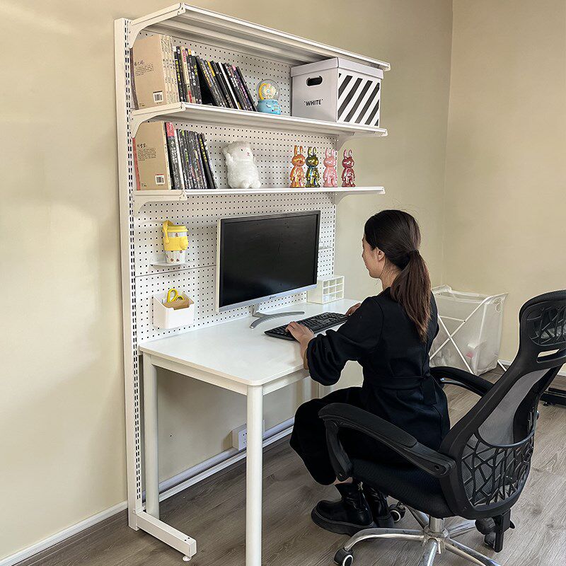 书桌洞洞板架学生家用桌子ins风简约卧室女生写字学习简易电脑桌