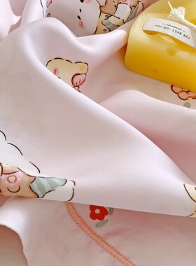 儿童60S凉感天丝枕头套宝宝30x50乳胶枕芯套35cOmx55cm冰丝枕头套
