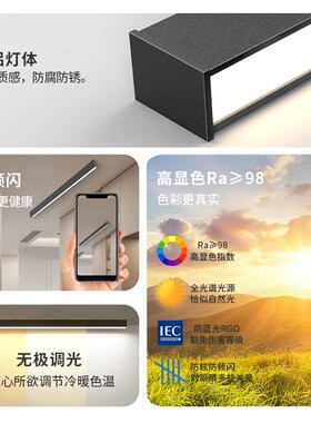 极简过道灯走廊灯阳光房衣帽间阳台吸顶灯简约LED长条灯玄关灯具