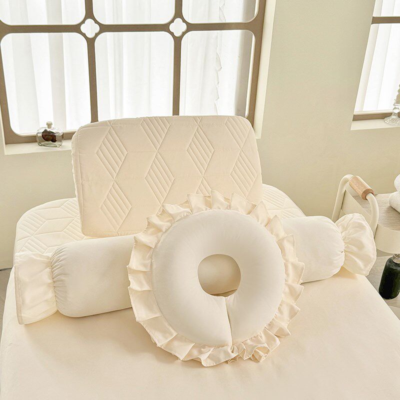 乳胶美容床罩四件套高档轻奢美容院专用床套按摩理疗洗头床罩定制