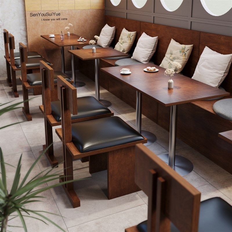 咖啡店桌椅组合海洋板桌子商用网红餐饮烘焙蛋糕店餐桌糖水铺椅子,商业/办公家具,商用餐椅,淘宝优惠券,粉丝福利购,淘宝优惠卷