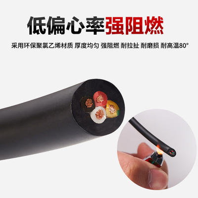 UL美标2464电子线16/18/20/26AWG2/3/4/5芯PVC镀锡铜芯挤压护套线