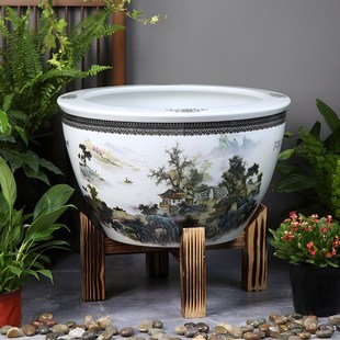 陶瓷缸专用底座家居花盆支架十字支撑底盘金鱼缸盆栽花架阳台日用