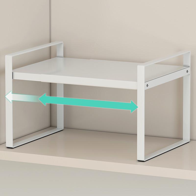 可伸缩置物架厨房橱柜内分层架柜子双层隔板水槽隔层碗碟锅具收纳