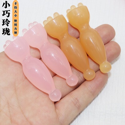 树脂朱雀三啄拨筋点穴棒小莲蓬按摩器刮痧皱纹解压舒缓面部经络刷