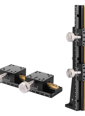 X轴燕尾槽精密手动滑台XLONG300-2/3-SB齿轮齿条型位移台光学平台