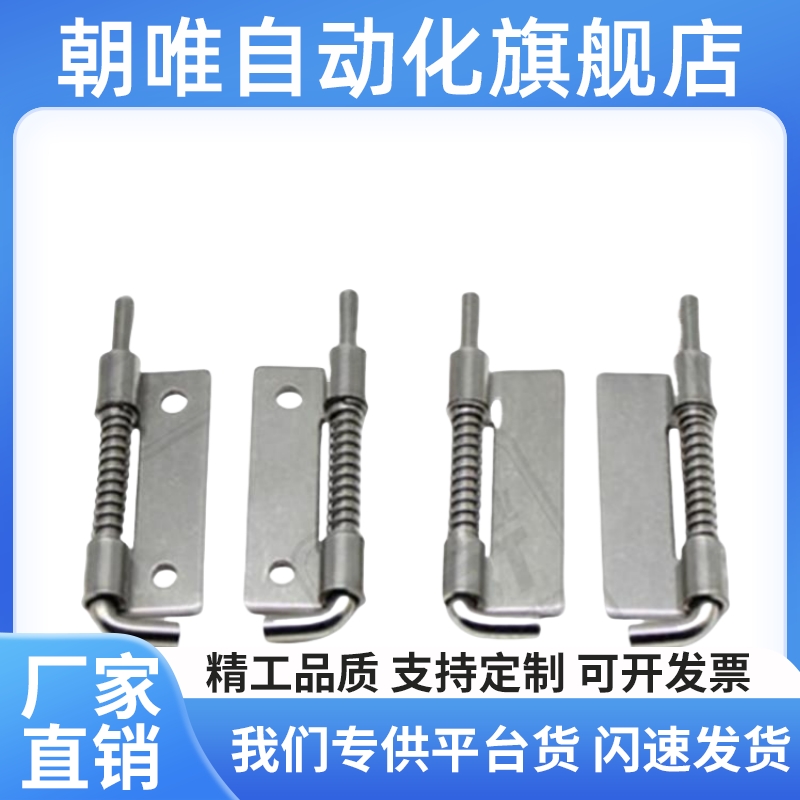 可拆卸铰链带弹簧插销合