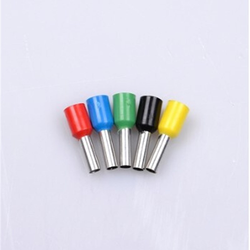 。VE4012 欧式端子管型紫端子 管形接线端012 小黑夹 E4包 1000只