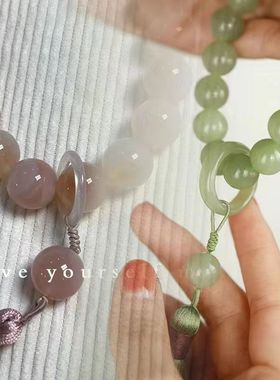 云深雾浅 豆青菩提 古风盘玩珠串汉服旗袍配饰手串手持文玩手捻