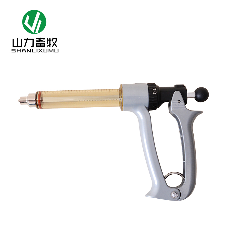 MURUIMA兽用半自动注射器鸡鸭鹅用25ML50ML注射疫苗器连续注射器
