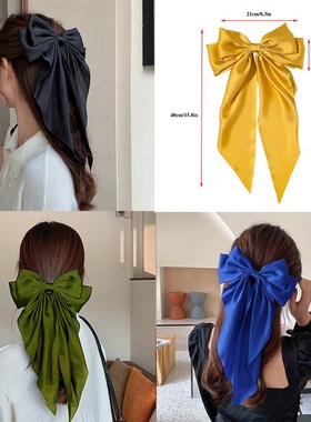 New Large Satin Bow Hairclip Girls ndy Hairpin Chiffon Big R