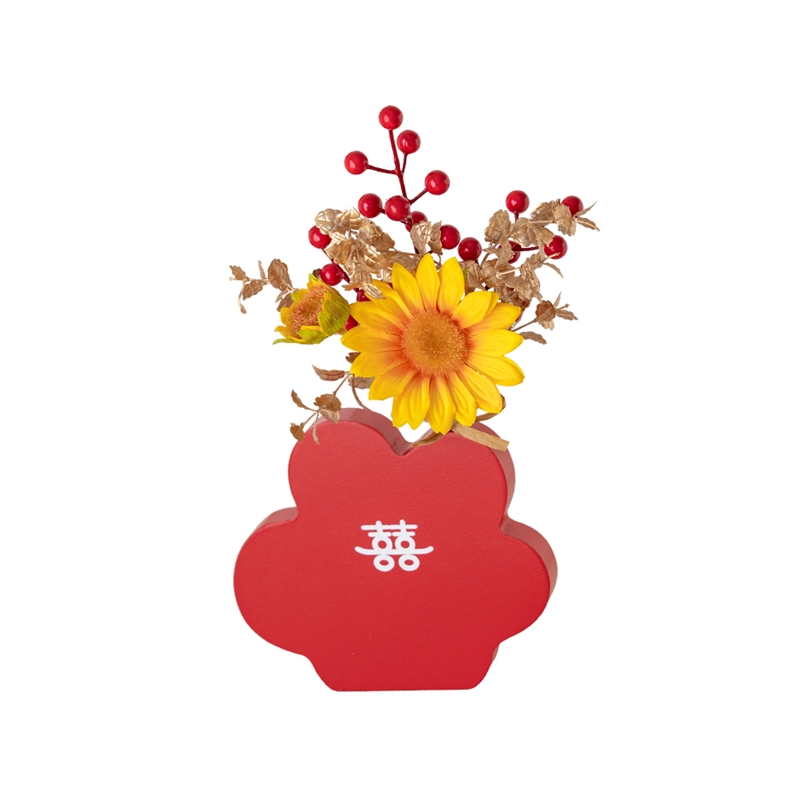 结婚喜字花瓶摆件花敬茶背景梳妆台装饰婚庆卧室婚房布置桌面饰品