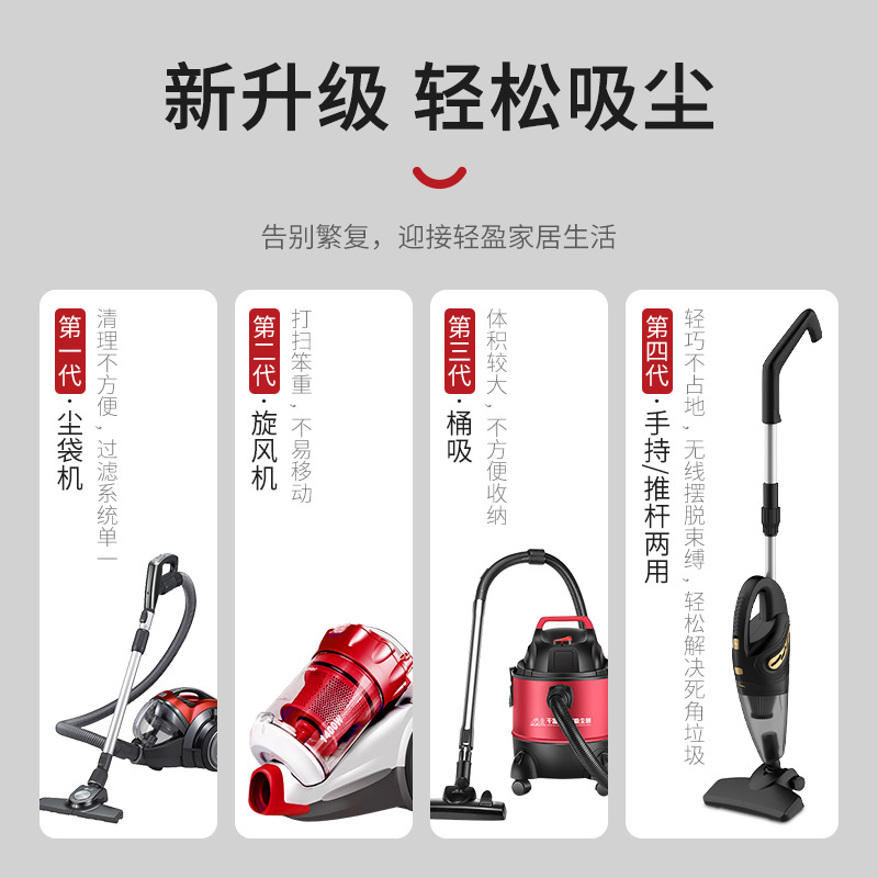 车载吸尘器二合一无线小型吸尘器家用大吸力充电手持可携式吸尘器
