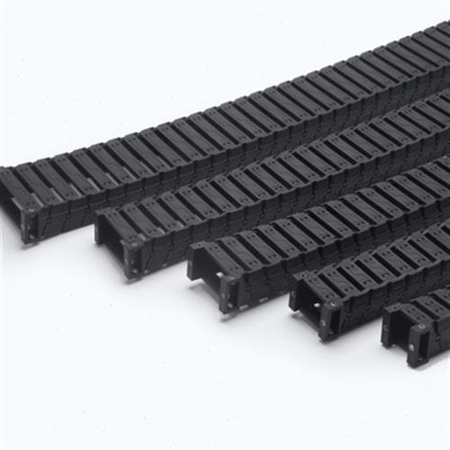 厂促静音尼机拖链 移印线雕刻机高速静音拖链指向龙槽桥式品