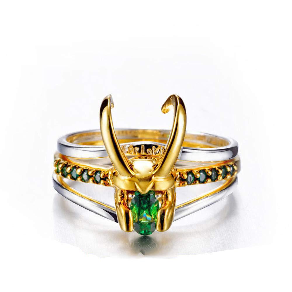 2021 nd Loki Rings Thor Loki Helmet Set of Rings Movie Super