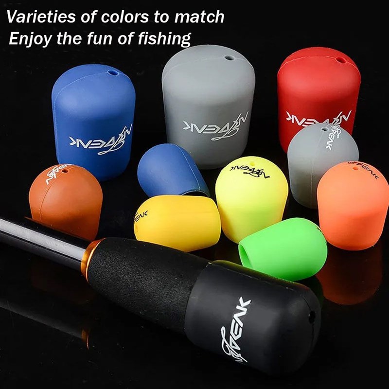 1PC Random Fishing Rod Handle Protective Case Silica gel Lur