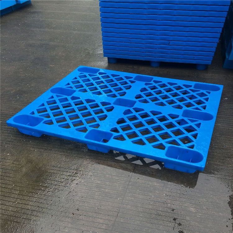 网格九脚塑料托盘 熟胶栈板地台板可印字 长方型正方型卡板 物流