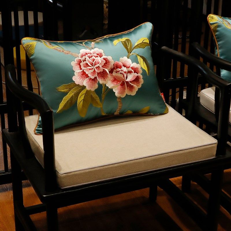 乳胶坐垫中式红木沙发椅子座垫久坐办公室椅垫靠垫定制茶餐椅垫子