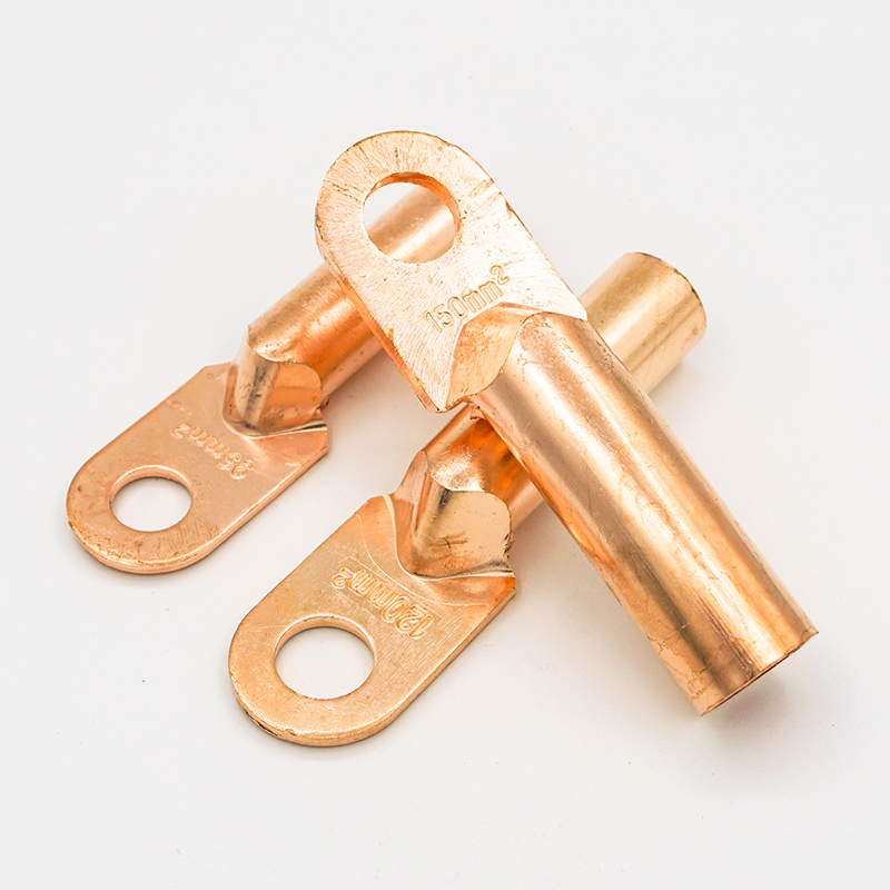 DT铜鼻子铜接头16/25/35/70/95/120/185/240平方紫W铜线耳接线端