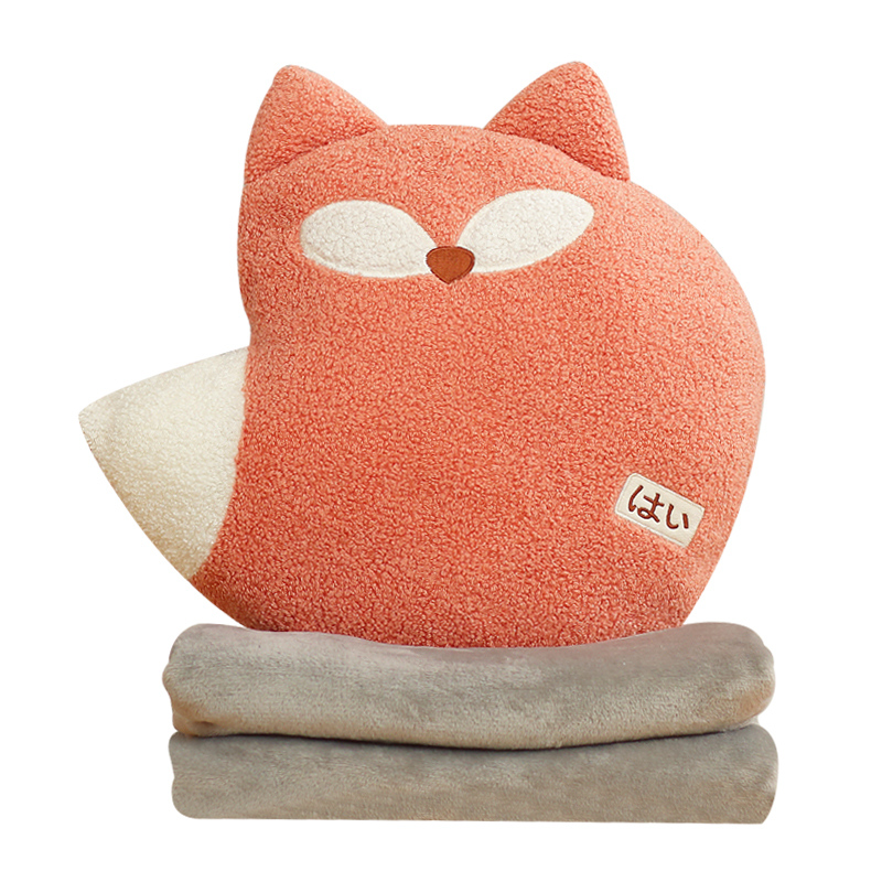 动物抱枕被子办公室午睡枕头w车载毯子两用二合一靠枕女生睡觉沙