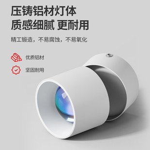 明装夕阳红射灯日不落洗墙可调角度家用嵌入式客厅玄关照画氛围灯