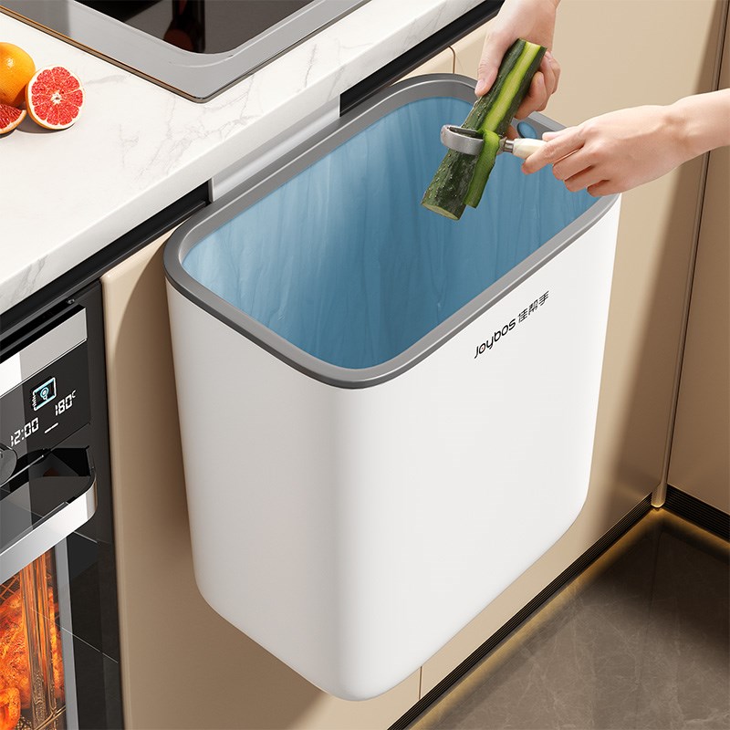 厨房垃圾桶挂式家用2p025新款免弯腰厨余大容量卫生间厕所客厅壁