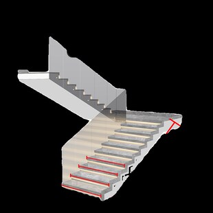 网红楼梯踏步灯条别墅免开槽免布线智能感应户外台阶追光流水灯带