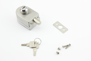 车位锁防盗锁单门单扇不锈钢玻璃门锁玻璃插销无框玻璃门锁带钥匙