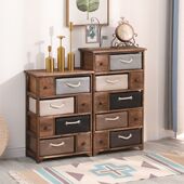 实木简易床头柜小型卧室抽屉式 斗柜边角窄柜客厅藤编储物收纳柜子