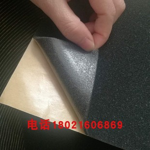 海绵单面带背胶过滤棉 自粘防尘透气黑色开孔消音反面带胶音箱绵