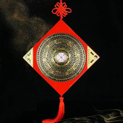 八卦罗盘挂件综合罗盘罗经仪指南针穿堂黄铜2寸3寸5寸6寸罗盘挂件