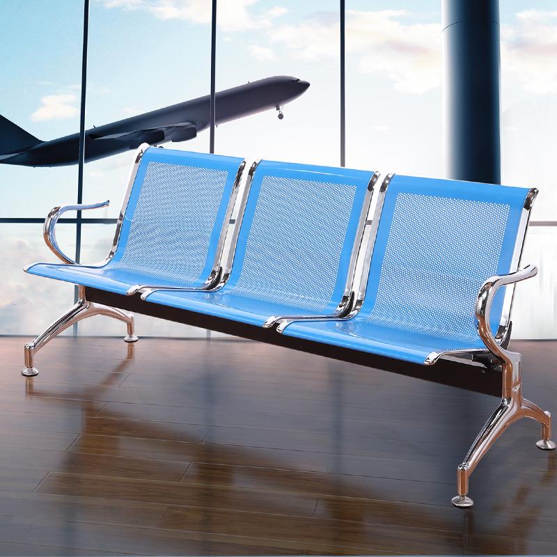 三人位排椅医院候诊椅输液椅休息联排公共座椅机场椅等候椅不锈钢