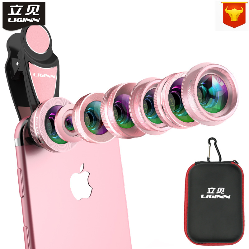 LIGINN0.36x广角鱼眼微距增J距CPL七合一套装通用外置手机镜头