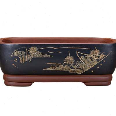 长方形花盆室内桌面阳台绿植小叶紫檀黄杨老桩罗汉松树紫砂盆景盆,鲜花速递/花卉仿真/绿植园艺,花盆,淘宝优惠券,粉丝福利购,淘宝优惠卷